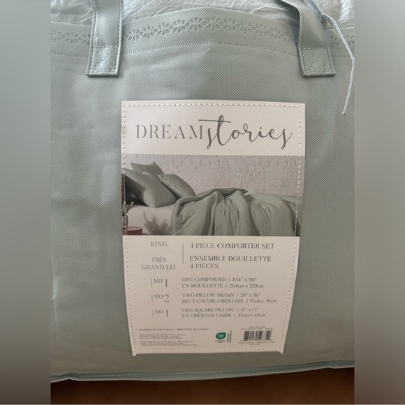 🎉LAST PIECE🎉DREAM STORIES Solid Supersoft Comforter Set - Picture 2 of 7